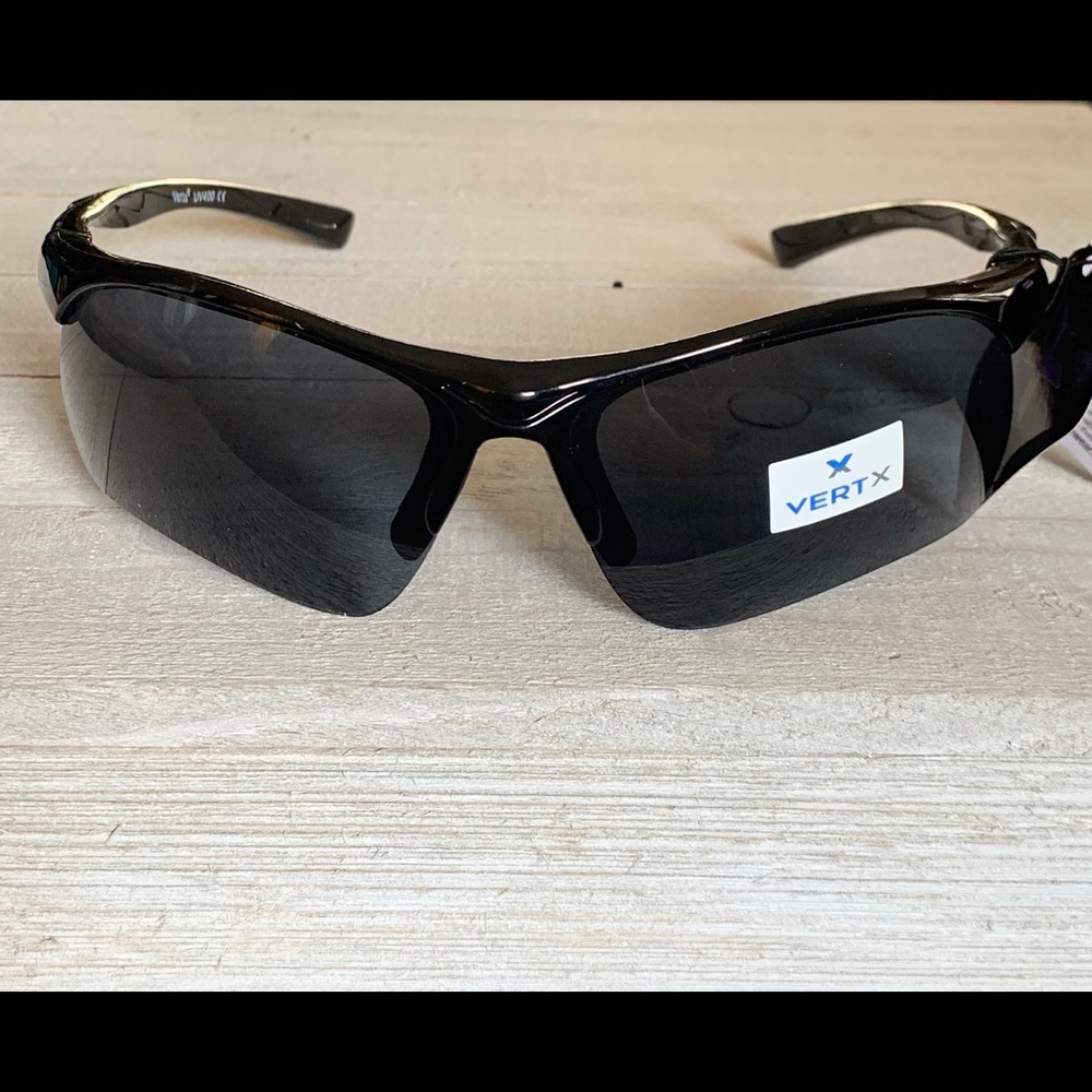 VERTX BLACK Men’s Sport Wrap Sunglasses NWT